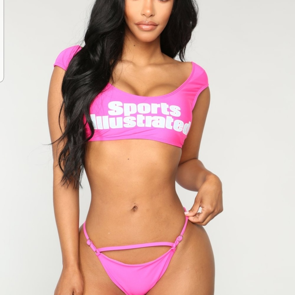 Throwback crop bikini